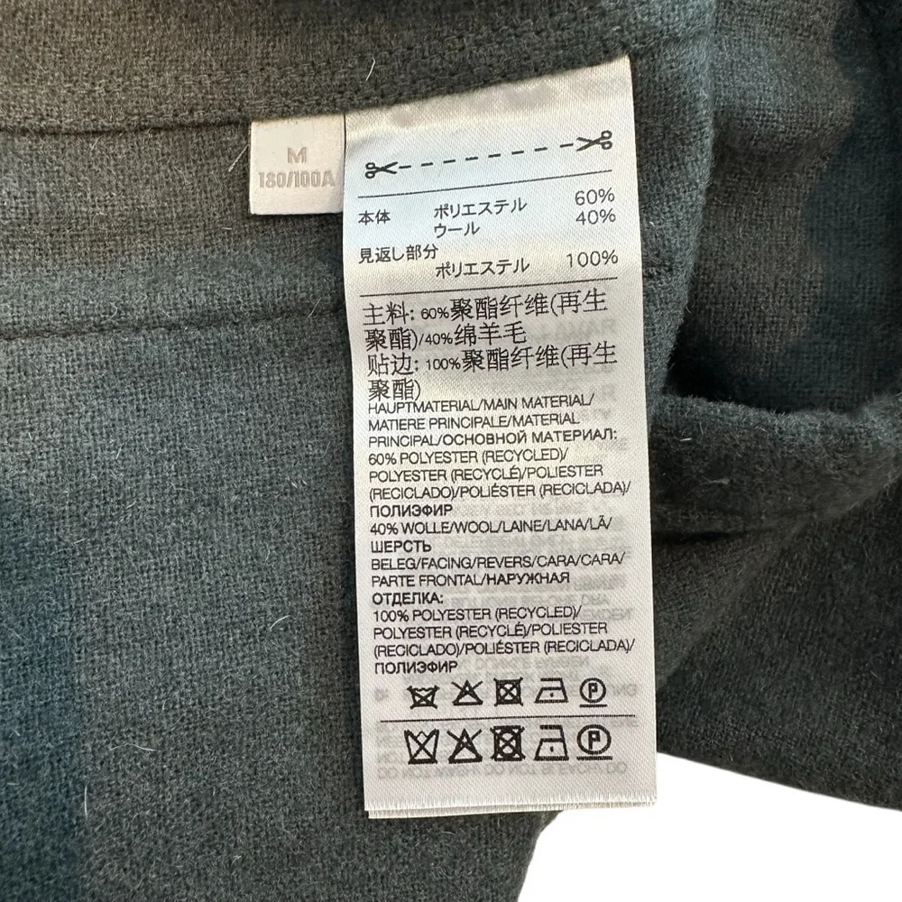 Y-3 Adidas Utilitarian Charcoal Gray Green Button-Up flannel Shirt Jacket